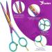 Premium Candure Hairdressing Scissors - Professional 6.5 Hair Cutting Scissors for Men Women & Adults | Extra Sharp Rainbow Design - Buy Online on GoSupps.com