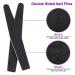 12pcs Jumbo Size Nail File 100/180 Grit - Double Sided Professional Manicure Tools for Acrylic and Natural Nails - Black Color - Buy Online on GoSupps.com