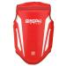 GINGPAI Chest Guard for Men & Women, PU Leather Boxing Body Protector Kickboxing Martial Arts Muay Thai MMA Armour, Body Chest Spine Protector Vest Protective agw Red Small