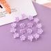 AndiBro Mini Lilies Hair Clip Set - 20 Cute Purple Decorative Short Hairpins for Women & Girls | Fashionable Metal Hair Jewelry & Gifts - Buy Online on GoSupps.com