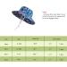 LANGZHEN Baby Girls Beach Sun Protection Hat with Chin Strap - Navy XL - Buy Online on GoSupps.com