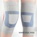 Compression Knee Sleeve | Light Gray Elastic Knee Brace | Sweat Absorbent & Nonslip | Breathable Fitness Support (M) - Fast International Shipping - Buy Online on GoSupps.com