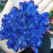 Room Decoration Natural Crystals and Stones 300-400g Bule Electroplated Natural Crystal Cluster Specimen Raw Rock Quartz Flowers Aura Stones Gift Modern House Decor for Decoration