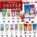 NLMWTI Mini Hand Creams, 12 Pieces Hand Cream Repairing Hand Cream, Moisturizing Hand Cream for Dry Hands and Feet, Christmas, Valentine's Day, Birthday for Mom Girlfriend