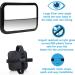 Almineez Large Shatterproof Baby Mirror - Wide Rear View & Fully Adjustable Tilt - Anti-Wobble Straps for Car Back Seat Safety - Buy Online on GoSupps.com