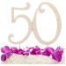 50 Cake Topper for 50th Birthday or Anniversary - Rhinestone Metal Party Decoration (Gold) - Buy Online on GoSupps.com