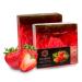 Panu soap strawberry - vegan shower soap for all skin types - natural soap as a fixed shower gel and solid shampoo - Premium soap bar - Natural shower shower than solid shower gel strawberry 110 g (1 Pack)