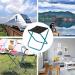 LYHLYA Portable Folding Stool - Mini Aluminum Alloy Camping Stool for Travel, Camping, Hiking - Blue with Carry Bag - Buy Online on GoSupps.com