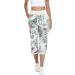 MISS MOLY Women's Floral Print Cargo Joggers Capris with Pockets - Medium - Buy Online on GoSupps.com