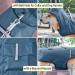 PARTY GO Grayish Blue Dog Raincoat for Medium & Large Dogs | Waterproof & Lightweight Dog Jacket with Reflective Strips & Pocket - Buy Online on GoSupps.com
