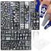 CHENYX Christmas Nail Stamp Template 6 Pcs Printing Plate 1 Stamper Scraper Snowflake Elk Santa Tree Socks Pattern Acrylic Art Use Imprint DIY Supplies