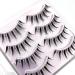 Manga Lashes Clear Band Anime False Eyelashes 4 Pack - Spiky & Natural Look | Japanese Style A01 by Mikiw - Buy Online on GoSupps.com