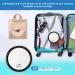 MIYADIVA 20X Travel Magnifying Makeup Mirror | 6 Inch Vanity Mirror with Suction Cups | Portable for Home/Hotel | Black | Ideal Gift for Women - Buy Online on GoSupps.com