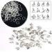 SANNIX 156Pcs/6 Sets ABC Letter Charms for DIY Jewelry Making with 200Pcs Jump Rings - Alphabet Bracelet & Necklace Pendants - Buy Online on GoSupps.com