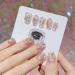 Summer Shiny 10 Piece Warm Elf Aurora Diamond Wearable Nail Sticker False Nails Acrylic Fake Nails Full Cover Nails Tips Artificial Finger Manicure Press on nails for Women and Girls - Buy Online on GoSupps.com