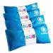 Happy Wraps Namaste Lavender Yoga Eye Pillows - Hot Cold Aromatherapy for Stress, Meditation, Spa, Relaxation Gifts - Set of 4 - Turquoise Cotton