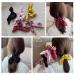 JIRIS Satin Silk Hair Scrunchies Bunny Ear Bow Set - 6 Pcs Elastic Hair Ties for Women - Accessories - Buy Online on GoSupps.com