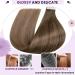LAAVOO Real Hair Tape Extensions - Brown Balayage 40cm Skin Weft | 20PCs Ombre Tape Extensions #6/8/14 - Buy Online on GoSupps.com