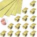 REDODECO 7200Pcs Mirror Mosaic Tiles Disco Ball Mirror Tiles Self-Adhesive Square Glass Mirror Tiles for Craft DIY 15 Sheets (Gold)