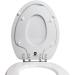 TOPSEAT TinyHiney Elongated Potty Training Toilet Seat with Chromed Metal Hinges - Adult/Child - White - Buy Online on GoSupps.com