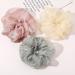 Satin Oversized Scrunchies for Women - Set of 4 Big Silk Hair Ties in Gray Pink - Jumbo Ponytail Accessories - Great Gift for Girls - Buy Online on GoSupps.com