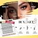 Lankiz Self-Adhesive Eyelashes - 160pcs No Glue Required 40D D Curl DIY Eyelash Extensions Reusable Pre-Glued Individual Lashes - Buy Online on GoSupps.com
