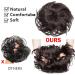 Thick 80g Dark Brown Hair Tie Extensions | Large Messy Bun & Updos for Voluminous Real Hair Look - Buy Online on GoSupps.com