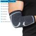 360 RELIEF Compression Elbow Brace Sleeve for Men and Women | Joint Pain Relief Support for Tendonitis, Tennis, Golf, Workout, Weightlifting | Small Grey with Mesh Laundry Bag - Buy Online on GoSupps.com