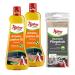 Poliboy worktop oil - wood oil for solid furniture - oil for wood care and wood protection - 2x 500ml - with cotton cloth - Made in Germany Worktops Oil 2x500ml