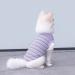 SZAT PRO Striped Teacup Pet Dog T-Shirt - 100% Cotton Tank Vest for Small Dogs & Cats - Chihuahua Yorkie Puppy Clothes - Purple/Green - 3X-Small - Buy Online on GoSupps.com