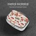 Red Mushrooms Print Square Pill Box | Mini Metal Medicine Storage | Perfect for Travel | One Size - Buy Online on GoSupps.com