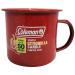 Coleman Repellents Tin Mug Outdoor Citronella Candle | Rustic Outdoor Camping Candle with Campfire Scent, Red