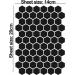 Biomar Labs Hexagon Reflective Stickers Set - 71 Self-Adhesive Bike Safety Reflectors (Black) - Premium Reflex Film for Enhanced Visibility - Buy Online on GoSupps.com