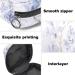 Gray Bright Light Marble Stone Pattern Women's Napkin Storage Bag - Portable Period Pocket for Women & Teens Menstrual Cup Holder Breastfeeding Insert - Buy Online on GoSupps.com