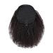 16 Inch Afro Kinky Curly Human Hair Ponytail for Black Women - 10A Brazilian Virgin Hair, 180% Density, Clip-in Drawstring Extension - Natural 4C Black Color - 120G, Pack of 1 - Buy Online on GoSupps.com