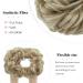MY-LADY Messy Hair Bun Extensions Scrunchie | Updo Thick Hair Pieces | Wavy Curly Ponytail Chignon Hairpiece 55g Ash Blonde - Buy Online on GoSupps.com