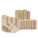 Elastic Bandages Cotton Latex Free Compression Bandage with Hook and Loop Closure - Premium Elastic Bandage with Self Closures - (2" 3" 4" 6" x 5yd) 12-Pack Support