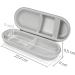 Deleycon Hard Case Travel Box - Protective Storage for Toothbrushes Razors & Grooming Essentials - Silver - Buy Online on GoSupps.com