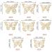40 PCS Laser 3D Butterfly Cupcake Toppers for Baby Shower, Wedding, Birthday Party - Gold Mixed Styles - Buy Online on GoSupps.com