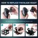 Kensen 7D Blade Replacement Heads - 7 Electric Shaver Heads for Bald Men - Wet/Dry Compatible - Waterproof Razor - Compatible with Many Models - Buy Online on GoSupps.com