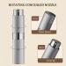 TOUREAL 8ML Aluminum Perfume Atomizer - Refillable Travel Bottle for On-The-Go - Stylish Silver Pinstripes - Buy Online on GoSupps.com