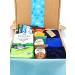 Christmas Blue Coffee Gift Box with Biscuits and Bamboo Socks by Inside the Box Gifts (Blue Snowflake) - Buy Online on GoSupps.com