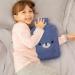 Cozy Large 2L Hot Water Bottle with Soft Animal Cover - Dark Blue Bear for Pain Relief Perfect Gift for Family & Kids - Buy Online on GoSupps.com