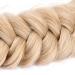 Gledola Messy Synthetic Hair Braided Headband - Classic Chunky Wide Honey Blonde Headband for Perfect Updos - Buy Online on GoSupps.com