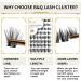 72 Cluster Lashes D Curl Individual Eyelash Clusters D-16 mm B 43 - Soft Fluffy DIY Lash Extensions for Natural Look | UK-FD-B43-D-16 - Buy Online on GoSupps.com