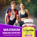 L-Lysine 1000mg Zinc Gummies - Vegan Immune Support Tissue Health & Skin Care | Gluten Free Non-GMO Amino Acid Supplements - 60 Count - Buy Online on GoSupps.com