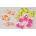 Tungsten Bead Egg Fly in Pink, Peach, Chartreuse or Assorted | Trout Fishing Flies | Mustad Signature Fly Hooks 18ct Multi Color Assortment