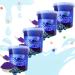 4x3kg bubble tea pearl blueberry - bubbletea boba pearl set - nature & vegan - bubble tea pearl bubbles - great ideas to make yourself bubble tea diy and fantastic boba parties blueberry 4