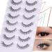 Vanssymunlin 3D Faux Mink Natural Look Wispy Lashes - 7 Pairs Soft Fake Eyelashes - Buy Online on GoSupps.com