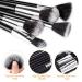 15 Piece Professional Makeup Brush Set | Perfect for Eyeshadow Eyebrow & Foundation | International Shipping Available - Buy Online on GoSupps.com